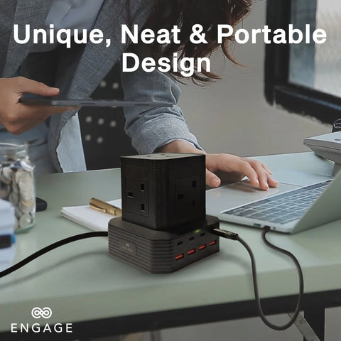 Engage, 13-in-1 Ports, GaN High-Speed Power Socket (65W)