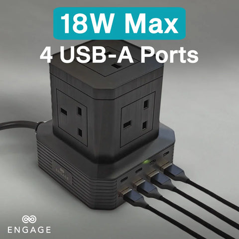 Engage, 13-in-1 Ports, GaN High-Speed Power Socket (65W)