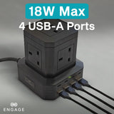 Engage, 13-in-1 Ports, GaN High-Speed Power Socket (65W)