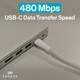 Engage, Magnetic USB-C Cable with Lightning Adapter (60W)