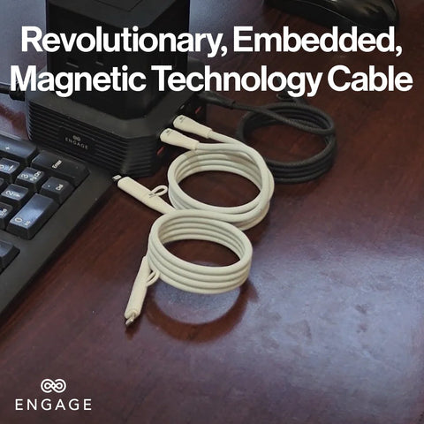 Engage, Magnetic USB-C Cable with Lightning Adapter (60W)
