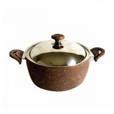Saflon Non-Stick Coating Granite Pot - 32 CM
