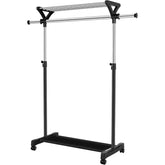 Cloth Rack with Top Shelves