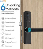 Gopeta C13Pro, TUYA Wi-Fi Smart Lock with Camera and Screen for Wooden Doors, Fingerprint, RFID & App Control