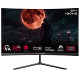 GAMEON GOC24F180VA 24" FHD, 180 Hz, MPRT 0.5 ms, HDMI 2.1, VA PANEL Curved Gaming Monitor(Support PS5)