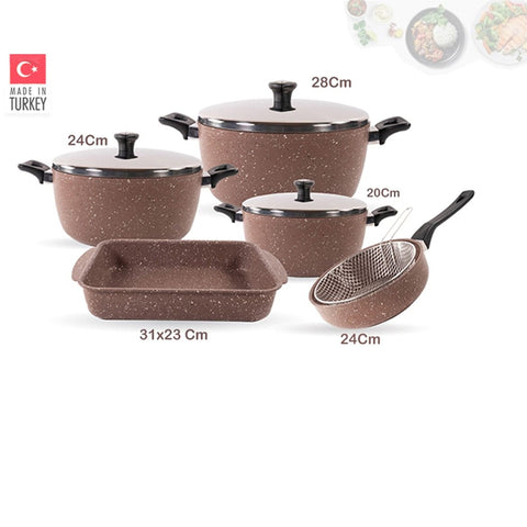 Saflon 9 PCS Cookware Set