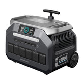 Powerology 600000mAh Solar Portable Generator - 2400W, 4 AC Sockets