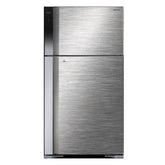 ثلاجة هيتاشي بفريزر علوي، 550 لتر، 21 قدم مكعب، R-V760PK7K-3 BSL - فضي لامع