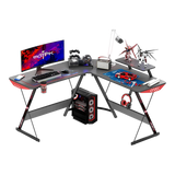 GAMEON L-Shaped Slayer I Series Gaming Desk (129x129x74cm) - Table Top (80x46cm)