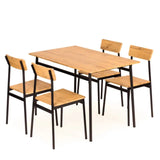 Dining Table with 4 Chairs Set