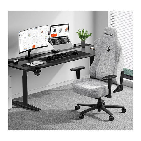 Andaseat Novis Gaming Chair, Fabric, Large - Grey