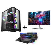 PC Bundle: PC Gaming i5-12400F/RTX 3050/16GB DDR4/1TB with Sades Russula /24" FHD/ HDMI 2.1/ 1ms/120Hz/IPS/Flat Monitor & Sades Battle Ram Keyboard/Mouse/Mousepad