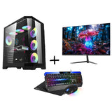 PC Bundle: PC Gaming i5-12400F/RTX 3050/16GB DDR4/1TB with Sades Russula /24" FHD/ HDMI 2.1/ 1ms/120Hz/IPS/Flat Monitor & Sades Battle Ram Keyboard/Mouse/Mousepad
