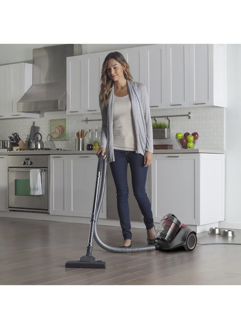 Hoover Power 7 Canister Vacuum Cleaner, 2400W, 4Liters, HC84-P7A-ME - Black/Silver