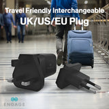 Engage, Dual Port Fast Adapter/Charger (20W) with Interchangeable Adapter