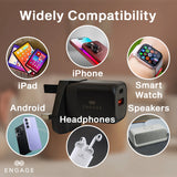Engage, Dual Port Fast Adapter/Charger (20W) with Interchangeable Adapter