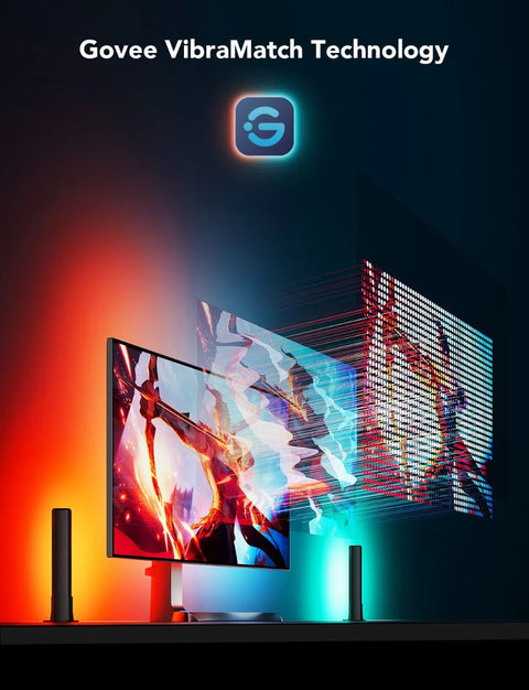 Govee PC Monitor Back Light & Light Bar 27-34 inches (sync by PC Software) Support Matter - H6608