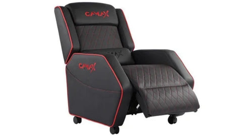 Gamax Gaming Sofa XL Black & Red Recliner (Assembly not included)