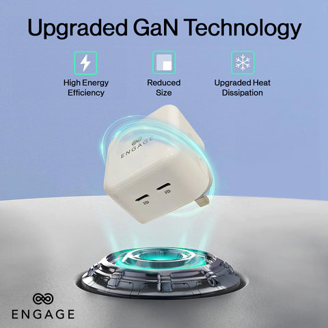 Engage, Dual USB-C Port Power Adapter (35W)