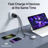 Engage, 4-Port GaN Travel Charger/Adapter (120W)