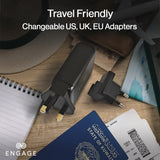 Engage, 4-Port GaN Travel Charger/Adapter (120W)