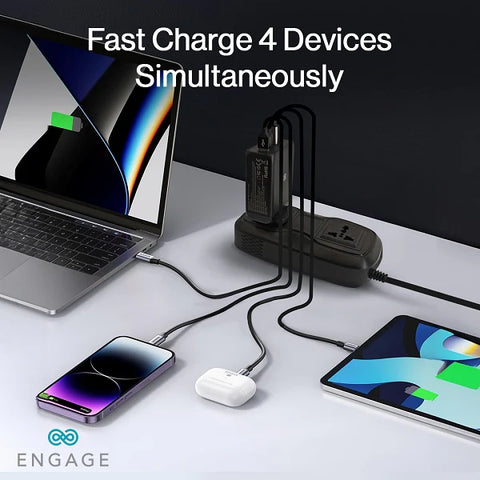 Engage, GaN Charger/Adapter (200W) – Black