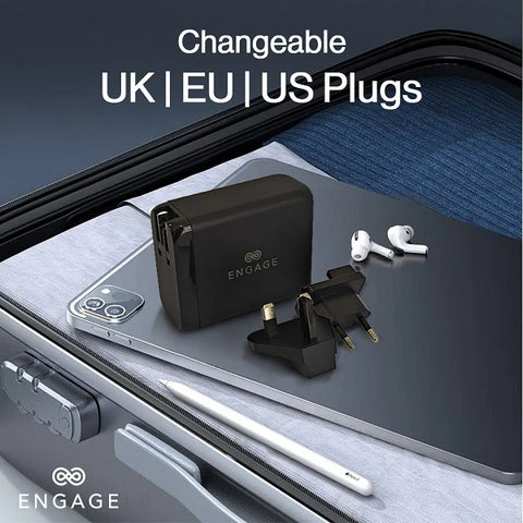 Engage, GaN Charger/Adapter (200W) – Black
