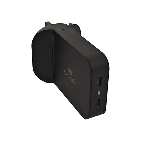 Engage, Foldable Dual USB-C Power Adapter (65W)