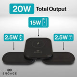 إنجِيج، شاحن لاسلكي مغناطيسي قابل للطي 3 في 1