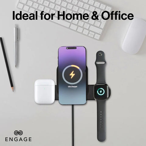 إنجِيج، شاحن لاسلكي مغناطيسي قابل للطي 3 في 1