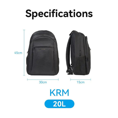 Vention Laptop Backpack (45cm x 30cm x 15cm) Black