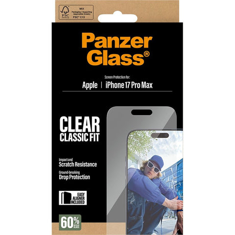 PanzerGlass  Screen Protector iPhone 17, 17 Pro, 17 Air, 17 Pro Max |  Classic Fit w. Easy Aligner