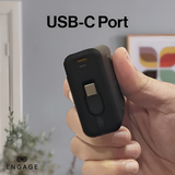 Engage, Compact Wireless Magnetic Power Bank (10000mAh) with USB-C Cable & LED Display (45W)