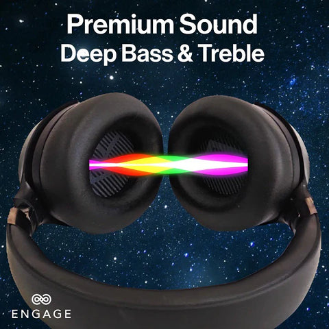 Engage Over-Ear Wireless Hybrid ANC Headphones – Dual Drivers, 70H Playtime, Transparency Mode