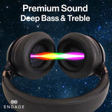 Engage Over-Ear Wireless Hybrid ANC Headphones – Dual Drivers, 70H Playtime, Transparency Mode