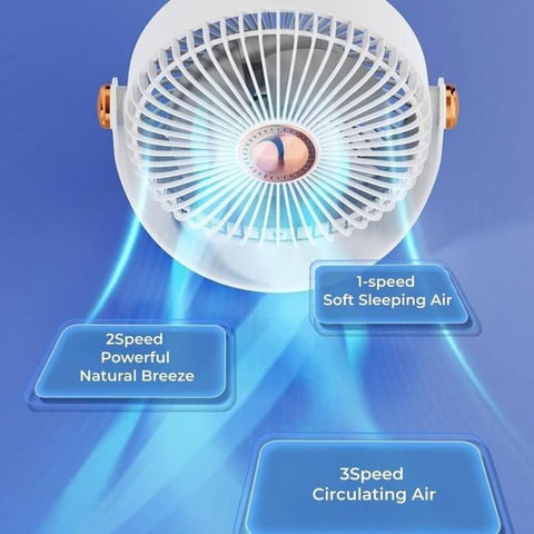 Camelion 2400mAh Rechargeable Portable Mini Fan