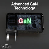 Engage, Hybrid 65W GaN Charger 10000mAh Power Bank