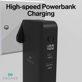 Engage, Hybrid 65W GaN Charger 10000mAh Power Bank