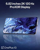 ون بلس 13 5G – شاشة Pro XDR مقاس 6.82 بوصة بمعدل تحديث 120Hz، ذاكرة RAM بسعة 16GB، سعة تخزين 512GB، معالج Snapdragon 8 Elite، شحن سريع بقوة 100 واط