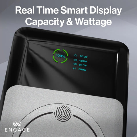 Engage, Power Bank (25000 mAh) – Dual Wireless Charging, 3 USB-C, 1 USB-A