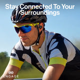 Engage Open-Ear Wireless Earbuds with Display Charging Case – Bluetooth 5.4, ENC Noise Cancelling, IPX5