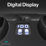 Engage Open-Ear Wireless Earbuds with Display Charging Case – Bluetooth 5.4, ENC Noise Cancelling, IPX5