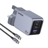UGREEN Nexode Pro 65W 3-Port GaN Fast Charger UK 25872
