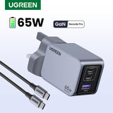 UGREEN Nexode Pro 65W 3-Port GaN Fast Charger UK 25872