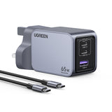 UGREEN Nexode Pro 65W 3-Port GaN Fast Charger UK 25872