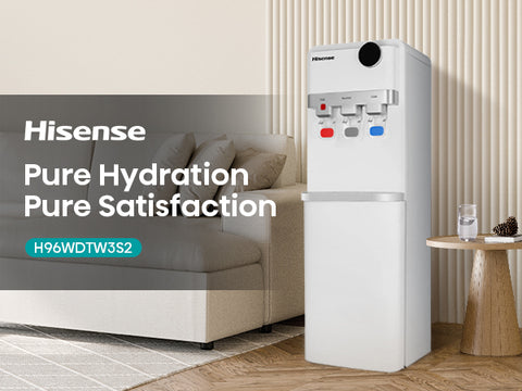 هايسنس موزع مياه ، H96WDTW3S2 – أبيض