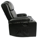 Black Bull Premium Sofa Swivel Rocker Recliner Size (H:107 W: 86 cm) โ PU Black (Free Delivery and Installation)