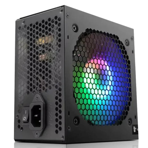 AIGO Darkflash AK800 RGB Non-Modular Gaming Power Supply - Black