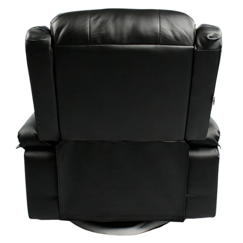 Black Bull Premium Sofa Swivel Rocker Recliner Size (H:107 W: 86 cm) โ PU Black (Free Delivery and Installation)