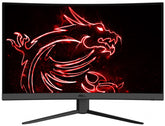 MSI Optix G27C4, 27inch FHD, 165Hz, 1ms, FreeSync Curved Gaming Monitor - Black
